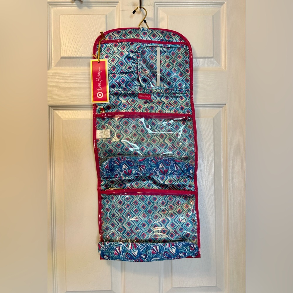 Lilly Pulitzer Convertable Hanging Cosmetic Pouch - Picture 7 of 16
